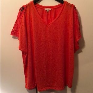 Bright orange summer sweater